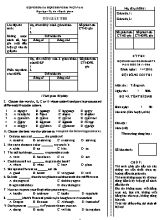 Đề thi học sinh năng khiếu môn Tiếng Anh Lớp 8 - Năm học 2015-2016 (Có đáp án)